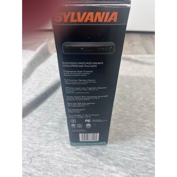 Sylvania Proscan Pdvd1053d Compact Progressive-Scan DVD Player SDVD1053D - Picture 5 of 7